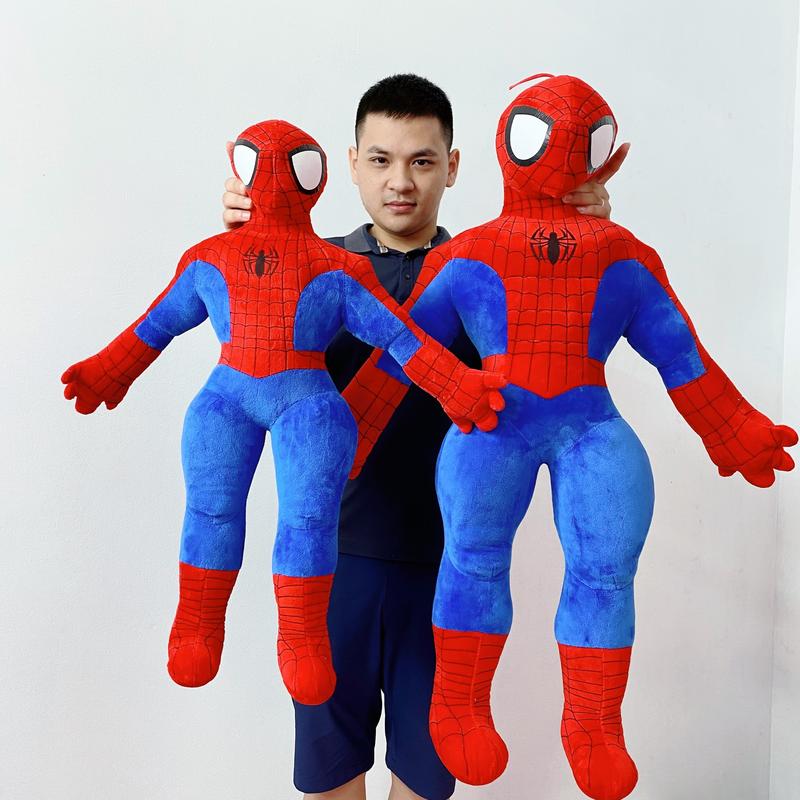  Gấu bông gối ôm siêu nhân người nhện size 50cm- 70cm-90cm 