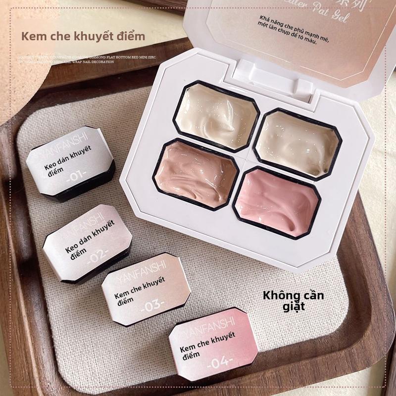 Keo dán vợt che khuyết điểm màu Nude trong suốt băng keo không co rút lâu trôi thích hợp cho mùa xuân và mùa hè mới năm 2025 có khuyết điểm rãnh móng tay Vô Hình 3 giây