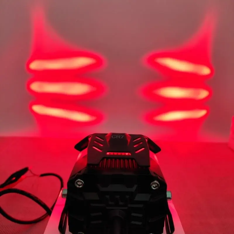 Lampu Tembak Laser 1 Mata Jauh Dekat Putih Kuning Plus Devil Red Blue 4 Mode High Low 8