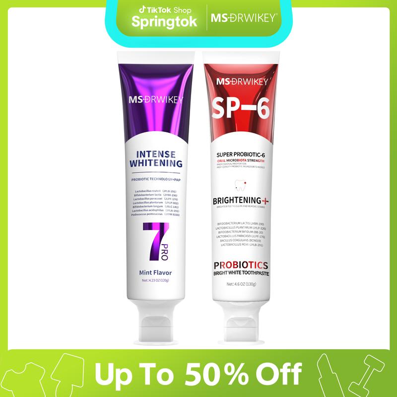 MSDRWIKEY SP-6 & 7-Pro Toothpaste Set | Dual Action Probiotics - TikTok ...