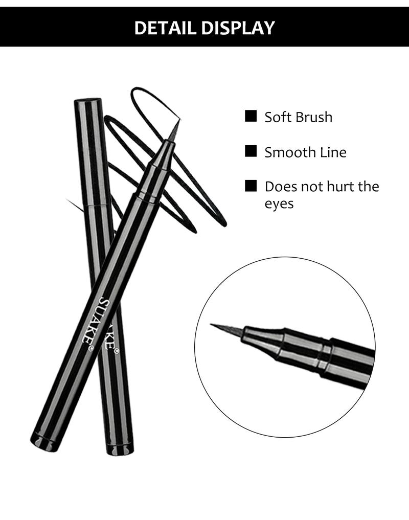 Product Introduction of [BUY 1 TAKE 2]SUAKE Smudge-Proof Eyeliner Quick Dry Formula Waterproof Sweatproof Longwear Highly Pigmented All-Day Eye Makeup 26