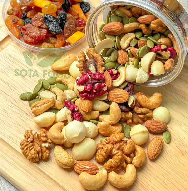 [SIÊU RẺ] Granola siêu hạt ăn kiêng, ăn sáng, eatclean, healthy food - hộp 500g Thức Ăn Hạt Ngũ Cốc