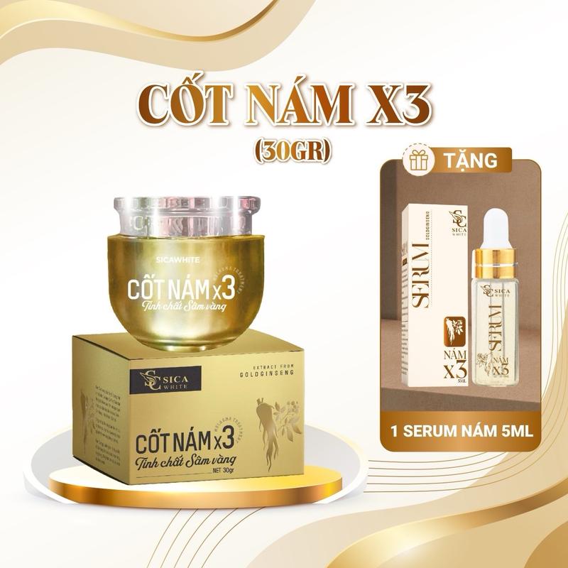 Kem Cốt Nám x3 (kèm theo 1 Serum 5ml ) - Hỗ Trợ Chăm Sóc Da Nám - Hỗ Trợ Da Không Đều Màu