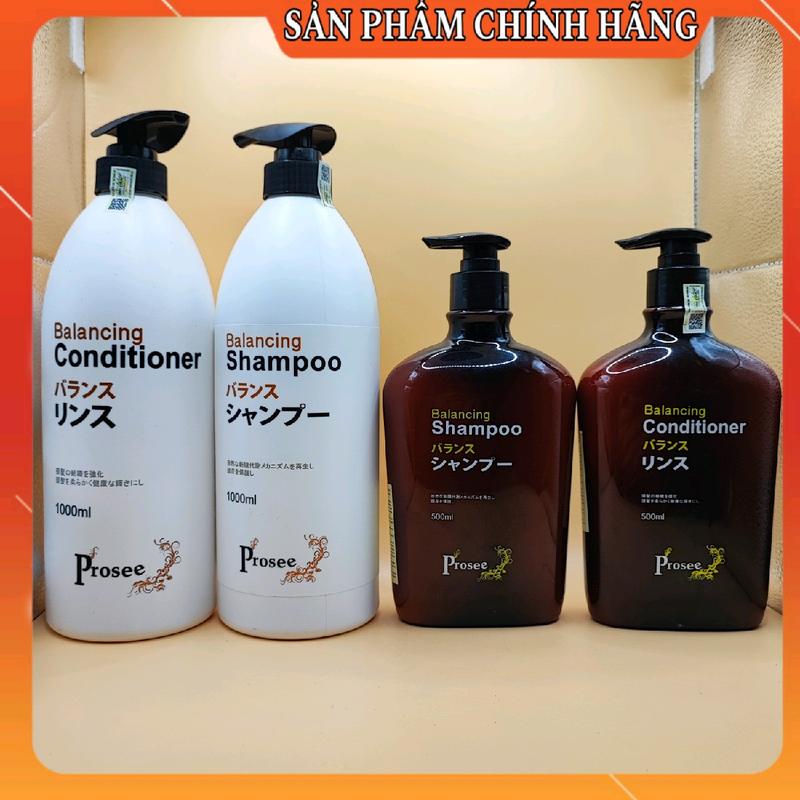 Hàng Loại 1 Cặp Dầu Gội Prosee Balancing AS14 500ml 1000ml Mẫu Mới