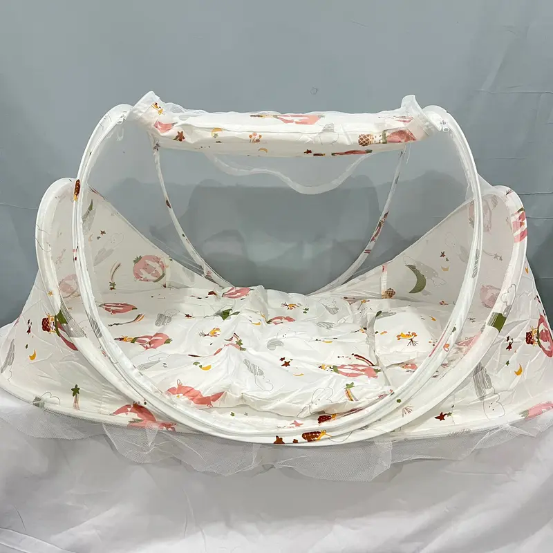 KELAMBU BAYI KASUR BAYI MUSIC BANTAL TEMPAT TIDUR BAYI KELAMBU TIDUR BAYI 3 IN 1 Perlengkapan Nyamuk 3