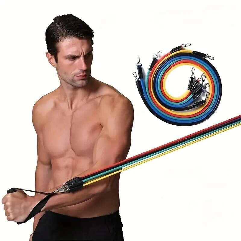 Product Introduction of 11pcs TPE Set, Resistance With Door Anchor, Handles, Carry Bag, Legs Ankle Straps, Exercise Bands 3