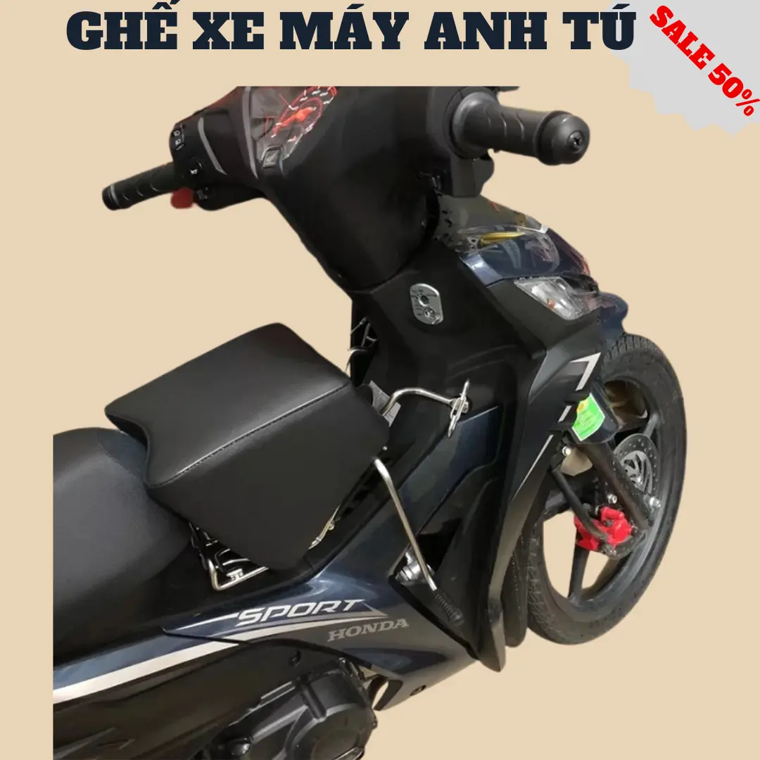 Nệm Ngồi Xe Máy Cho Bé Dành Cho Các Dòng Xe Số Dream,sirius,wave,futuer,cub,...