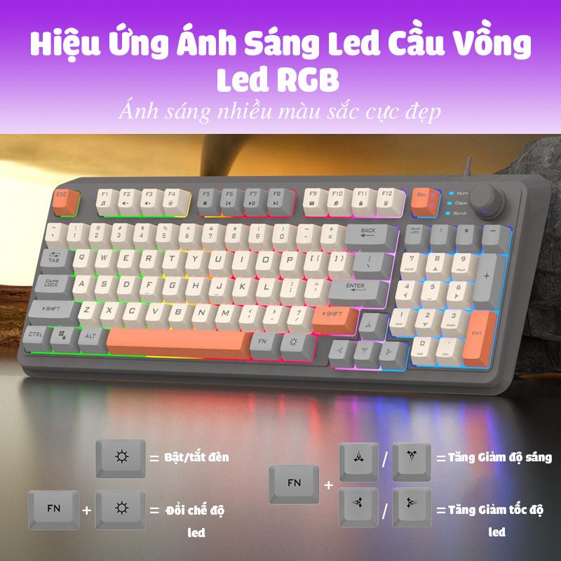 Bàn Phím Giả Cơ Có Dây K82 Led RGB 7 Màu Cực Đẹp, Gõ Cực Êm Dùng Cho Chơi Game, Văn Phòng ban  phim | BigBuy360 - bigbuy360.vn