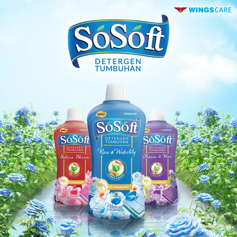 SoSoft Deterjen Cair Sakura Blossom Botol 700ml 6