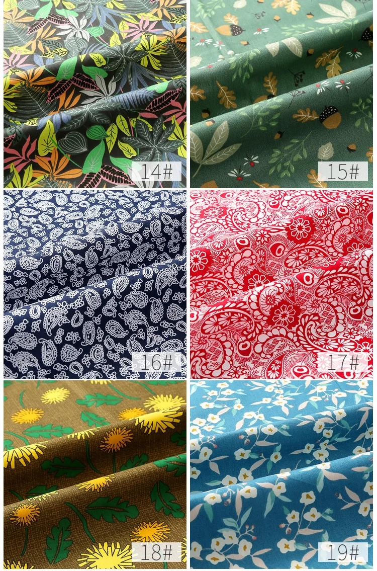 Product Introduction of Cotton Printed Fabric Small Flower Baby Dress Shirt Diy Bed Sheet Quilt Cover Fashion Sewing Wholesale Material Cloth by Meter 17
