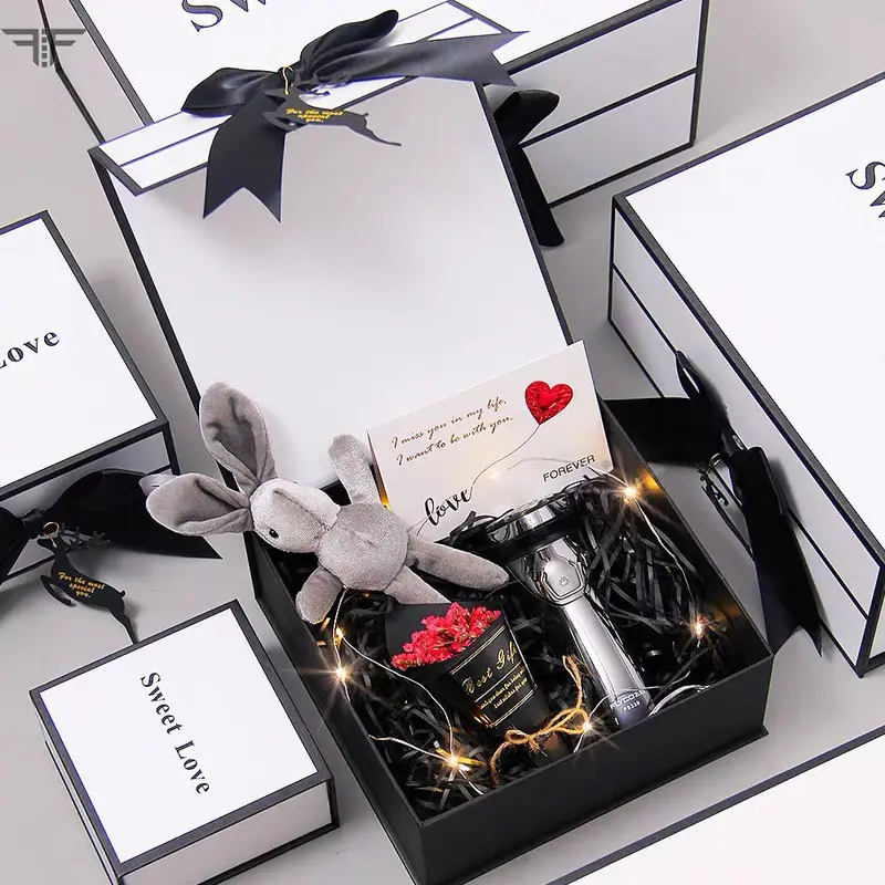 | 20*15*8 cm |Combo Hộp Quà tặng Sinh Nhật, Valentine Sweet Love, Hộp Kèm Túi Giấy, Giấy Rơm sang trọng 5