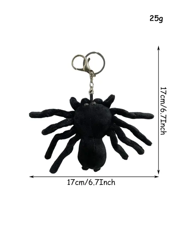 Cute Spider Design Plush Keychain, Creative Plush Pendant, Bag Charm for Women & Men, Fashion Accessories for Daily Use 1