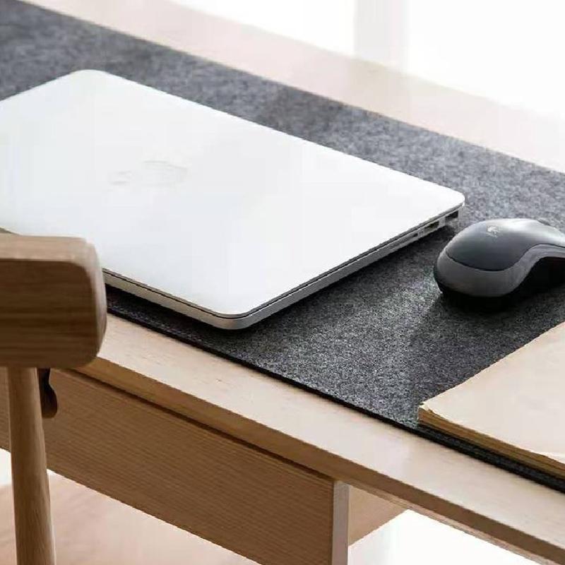 Product Introduction of Wool Felt with Rubber Base Mousepad Large Gaming Mouse Pad Extended Waterproof Deskmat Anti-slip 38