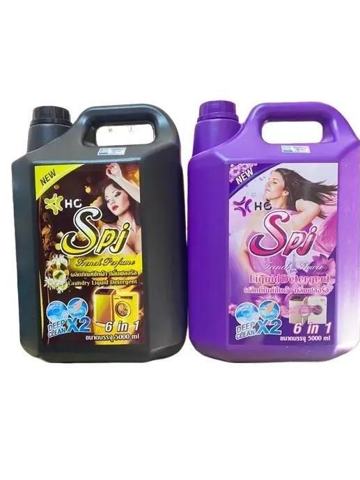Nước giặt xả 6in1 hương nước hoa SPJ Thái Lan can 5000ml | Làm sạch 0