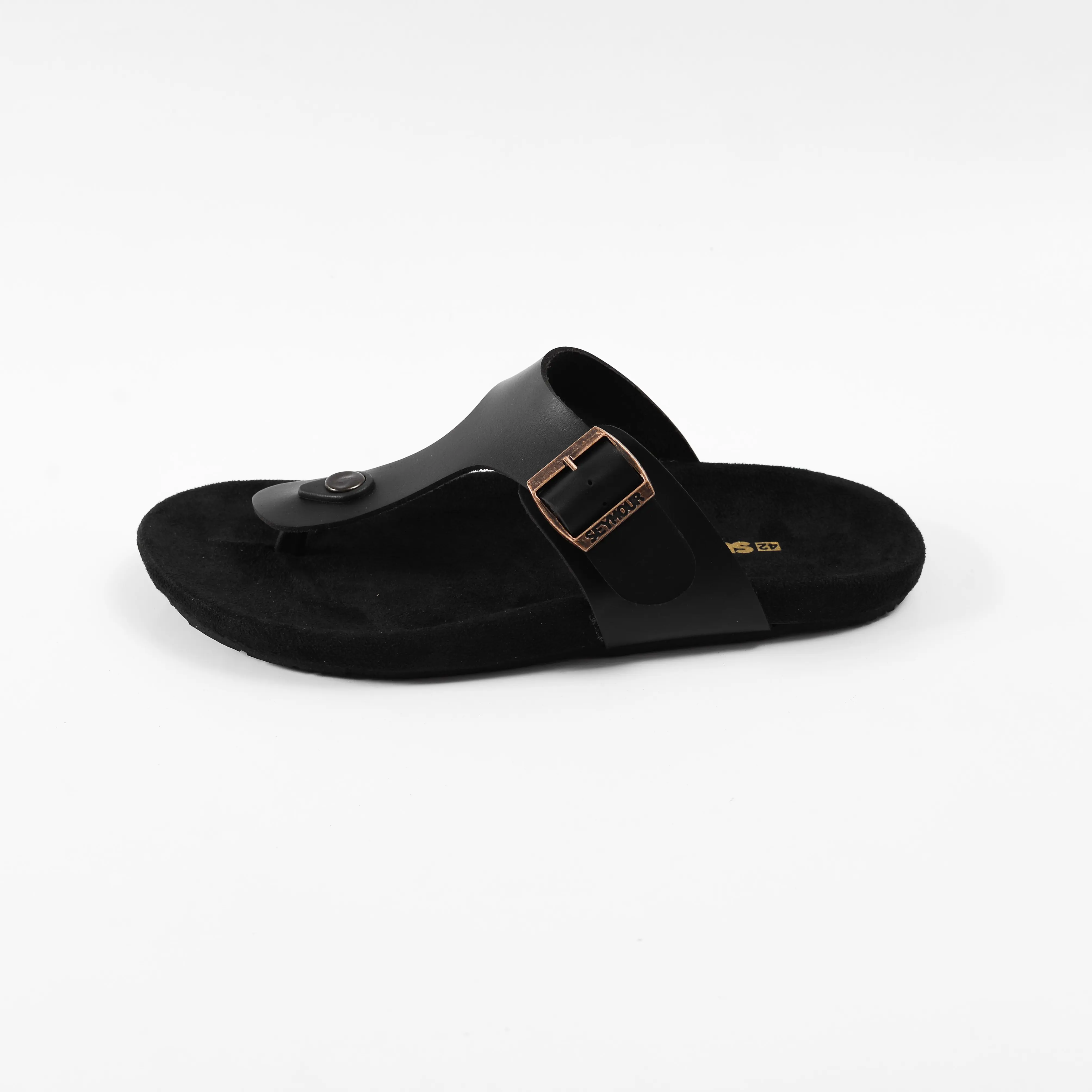 SEYMOUR Sandals - Easton Full Black Hitam Jepit