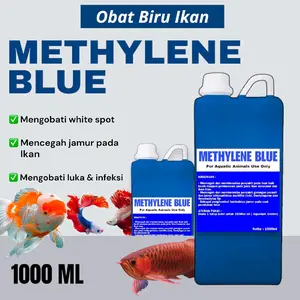 methylene blue 1 liter / methylene blue / metylene blue / metylene blue 1 liter / obat biru / obat ikan aquarium aquascape