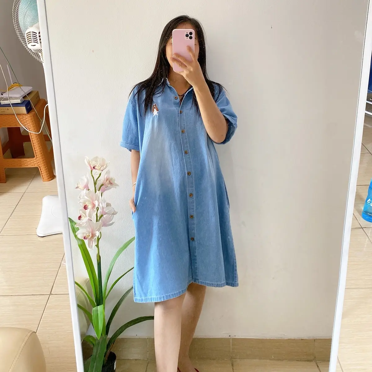 Dress Melisa denim by meliabutik
