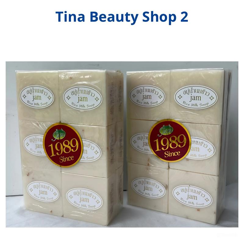 Combo 2 Lốc Xà Bông Cám Gạo Sữa Jam Thái Lan Xa Phòng Tắm ( 65g x 24 Cục - Date 2027)