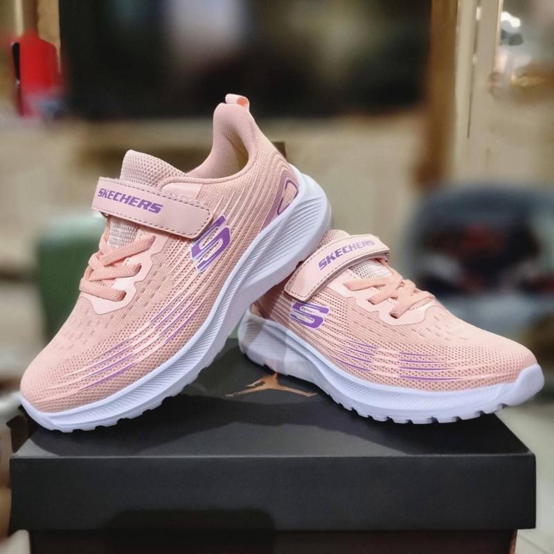 SEPATU ANAK SEKOLAH PEREMPUAN SKECHERS KIDS PINK PREMIUM 2