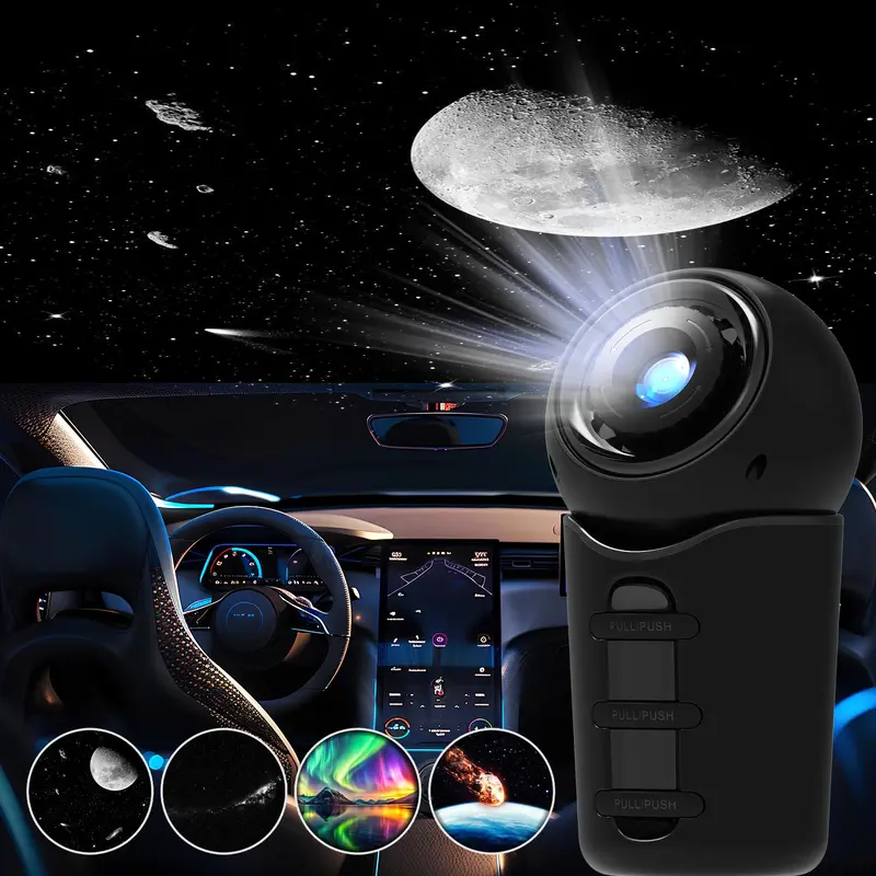 Portable Star Projector Light, USB Rechargeable Car Star Projector Light, Car Interior Decorative Light, Novelty Lighting for Home, Car, Party 7