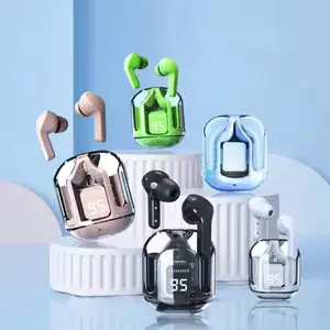 AIR31 Wireless Bluetooth Earphone Transparent HIFI Headphone LED Power Digital Display Stereo Sound Headset