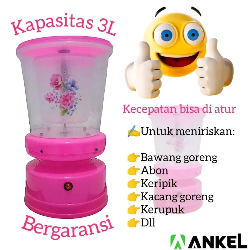 Spinner peniris minyak kapasitas 3L 0