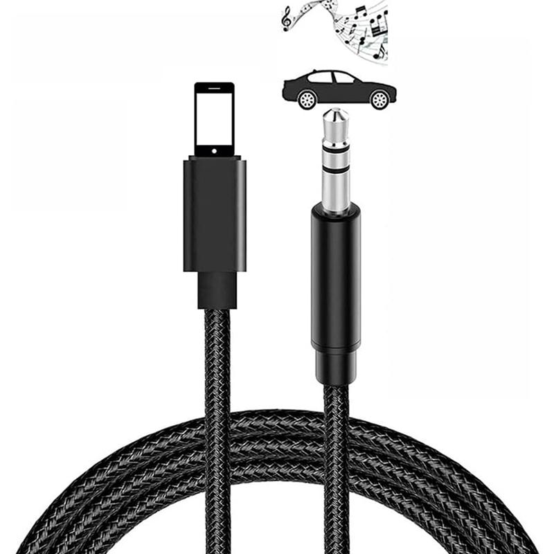 Cáp AUX cho ô tô, Cáp âm thanh cho iPhone, Cáp Aux sang 3,5 mm, Âm thanh cao cấp, Tương thích với iPhone 13 Pro-8 Plus, Âm thanh nổi trên ô tô 5