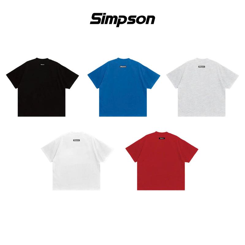Áo Thun Trơn Form Boxy 250GSM SIMPSON Local Brand Áo Thun Trơn Unisex Nam Nữ Oversize - TS15 Menswear Cotton Cổ Tròn