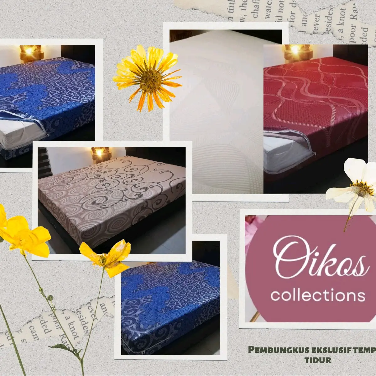 Sarung Busa Spring Bed Matras Mattress Cover Pembungkus Ekslusif Tempat ...