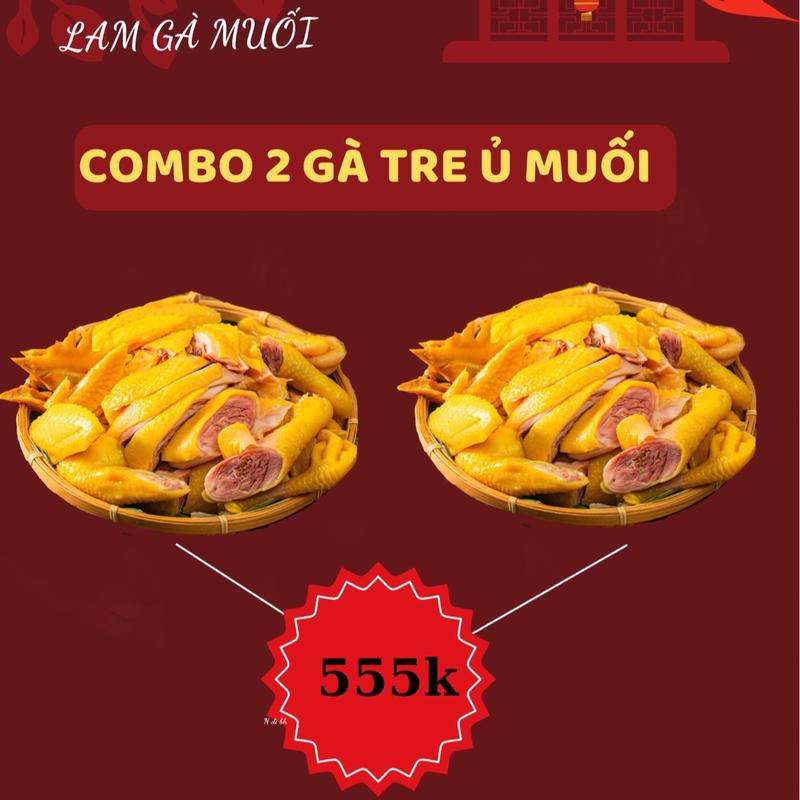Combo 2 con gà tre ủ muối by Lam 0,9gr->1kg