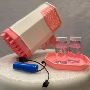 Mainan Anak Bubble Gun Electric Peniup sabun Toys