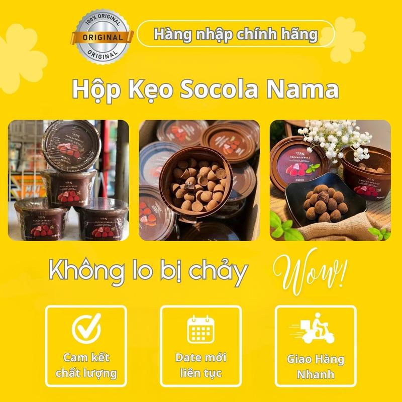 KẸO SOCOLA NAMA CHOCOLATE TRUFFLES ăn không đắng,vị socola ăn ngon tuyệt,không axit béo chuyển hóa.Tiệm ăn vặt Mỳ Mỳ Food Snack Thức Ăn socola  dubai socola  tươi túi  mù Sô Cô La Nho