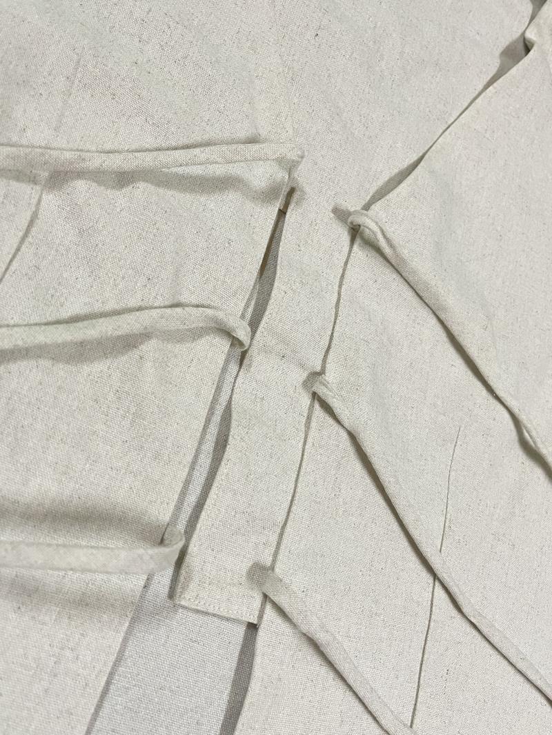 Product Introduction of Áo ghile thắt nơ đính hạt linen, quần đùi lưng chun chất linen dày dặn cao cấp TEEMIN 6