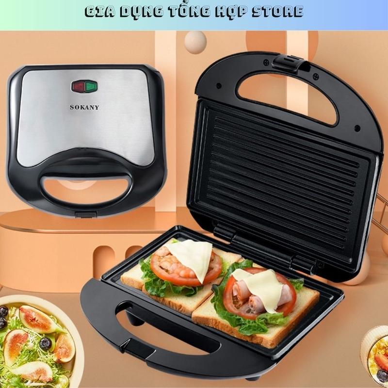 Máy làm bánh sandwich , Hotdog máy nướng bánh mỳ đa năng nướng nhanh chín đều, chống dính tốt ( KJ-105 Khuôn Sandwich )