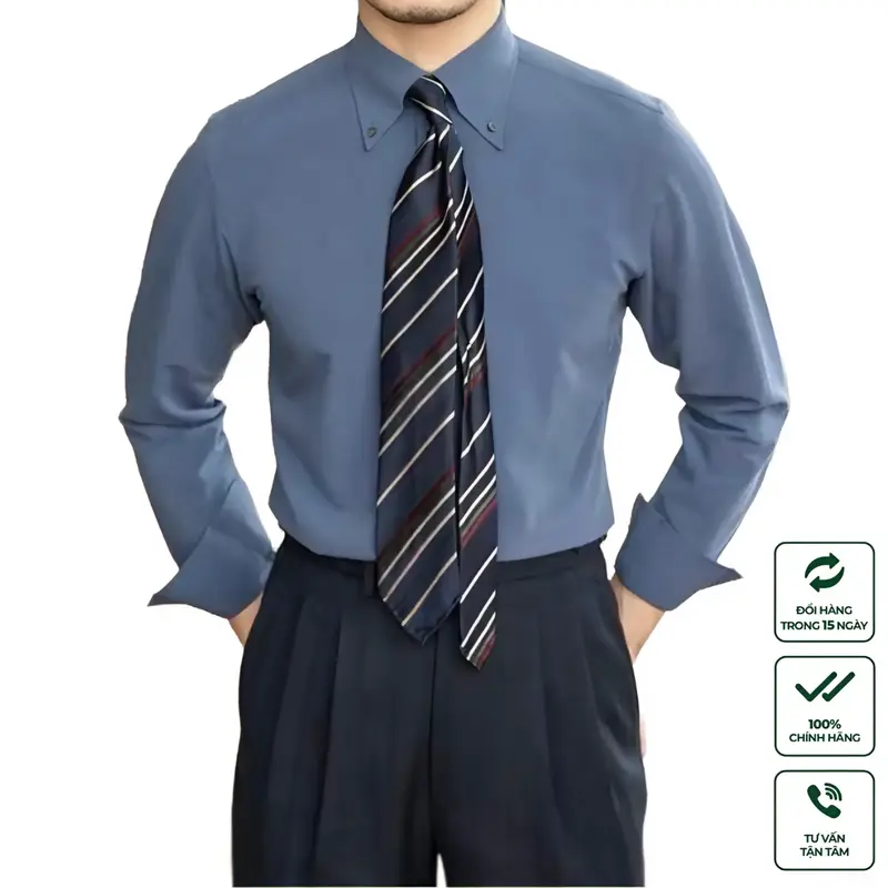 Áo Sơ Mi Nam Dài Tay Cao Cấp Harold Cổ Point Vải Sen Đi Chơi, Đi Tiệc Thiết Kế Sang Trọng, Vải Mềm Mịn Thoáng Mát, Thấm Hút Mồ Hôi, Bền Màu, Co Giãn Chống Nhăn, Đứng Form Slimfit Tôn Dáng, Lịch Lãm, Thanh Lịch - Hàng Cao Cấp Menswear Shirt 0