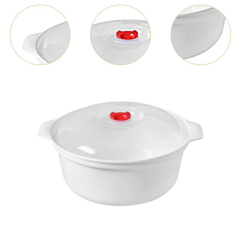 Product Introduction of Microwave Bowl with Lid Serving Bowl Multi Purpose Heating Food Soup Bowl Storage Container Microwave Cookware for Home Dorm 1