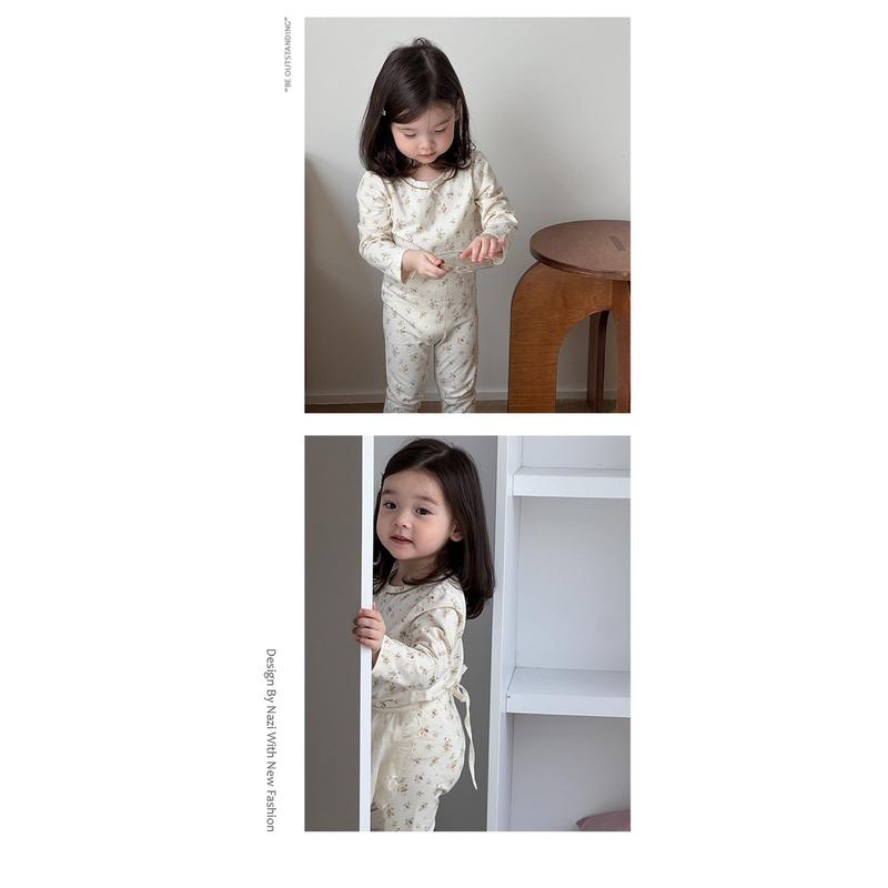 Product Introduction of Bộ thu đông hoa nhí phong cách a Hàn cho bé gái bososinh 12
