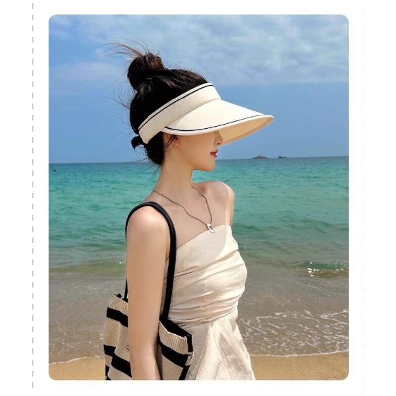 Product Introduction of Mũ Chống Nắng, Dành Cho Mùa Hè Của Phụ Nữ, Chống Tia UV, Dễ Phối Đồ, Vành Lớn, Gấp Gọn, Mũ Chống Nắng, Đầu Rỗng fitted  cap nón  chất 12