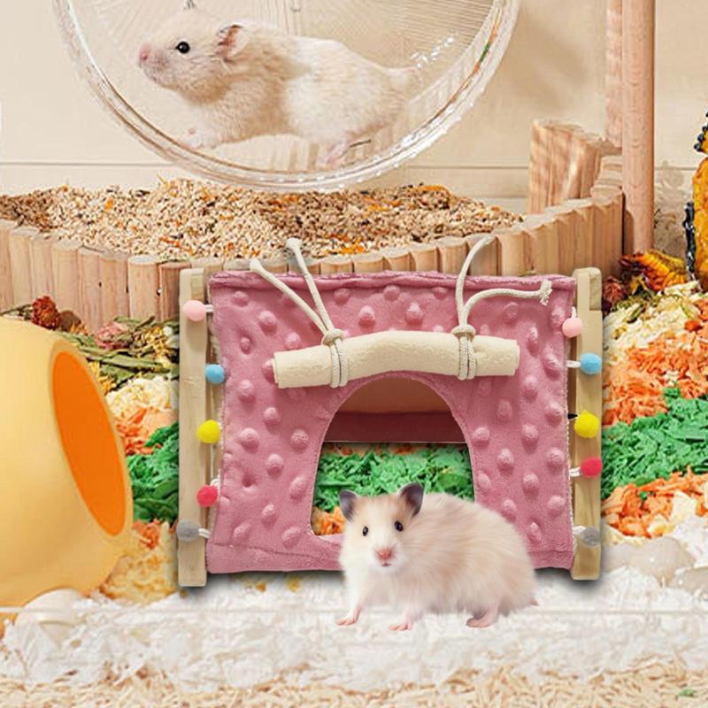 Hamster Hideaway Pink Princess Nest Cage Accessories Ferret Toys ... - Glossy Hamster Hideaway House With Tahlon Tunnel System