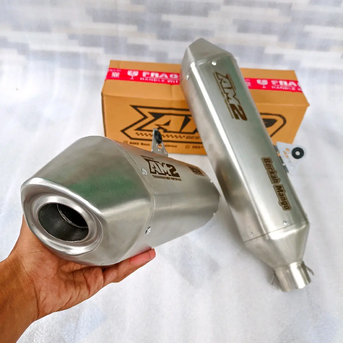 Knalpot racing AM2 versi KTM HUSQVARNA silincer only