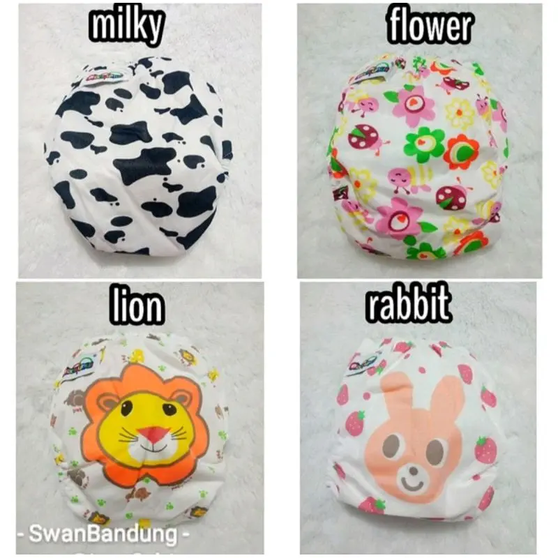 Clodi popok kain bayi + insert 3 Layer microfiber lembut berkualitas 7
