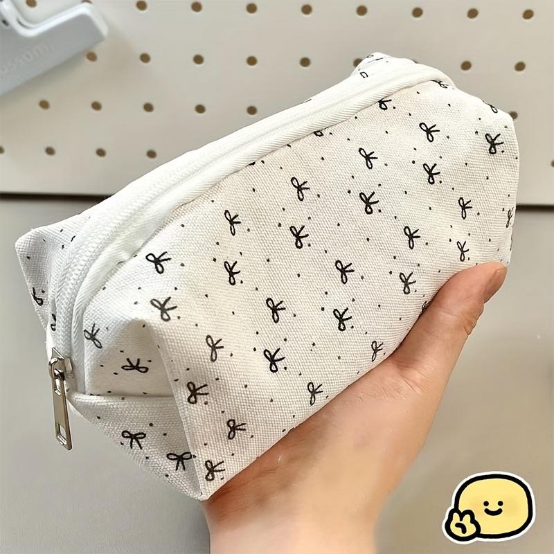 Hộp Đựng Bút Chì Thắt Nơ Màu Đen, Thiết Kế Sáng Tạo, Dung Tích Lớn, Thích Hợp Cho Học Sinh, Túi Lưu Trữ Văn Phòng Phẩm, Đa Chức Năng, Người Sắp Xếp Đồ Dùng Văn Phòng