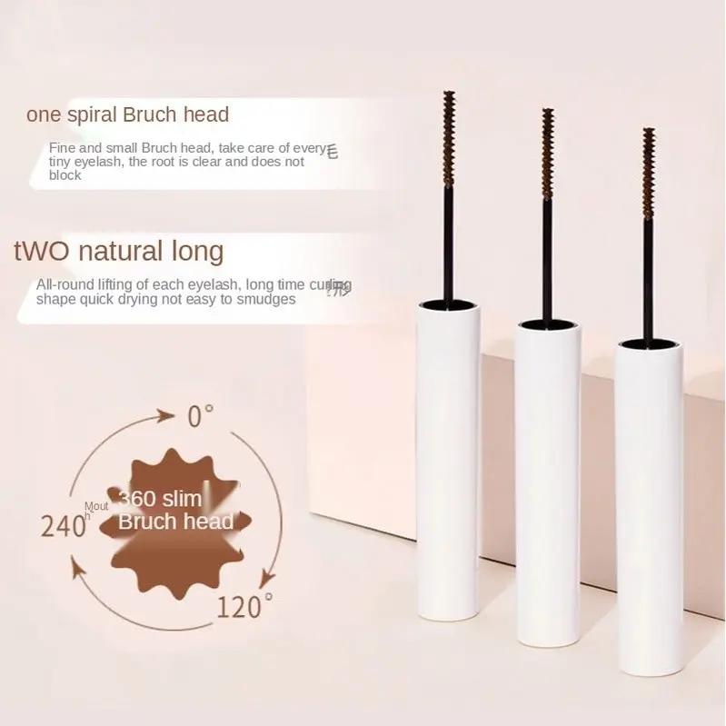 Bộ Trang Điểm Mắt, Bộ 3 Món, Mascara Làm Đẹp, Bút Kẻ Mắt, Dụng Cụ Uốn Mi, Lâu Trôi, Không Thấm Nước, Màu Đen Và Nâu, Trang Điểm Làm Đẹp Tự Nhiên 2