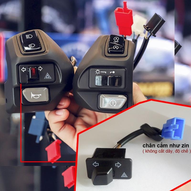 Công Tắc hazard nháy 4 Bóng Xi Nhan cho xe YAMAHA AEROX 155, NVX 155, Janus