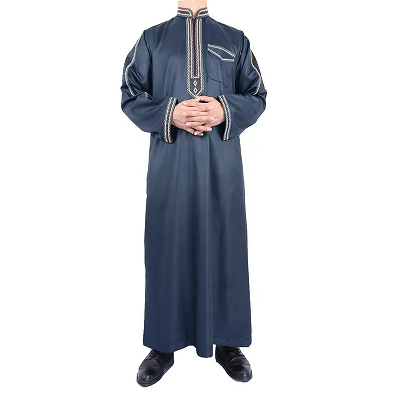 Áo Jumpsuit Quần Nam Dân Tộc Ả Rập, Cổ Chân Đế, Dáng Rộng Vừa Vặn, Dài, Phong Cách, In Ấn, Thích Hợp Cho Mùa Xuân 2024, Áo Choàng Hồi Giáo Giảm Giá 3