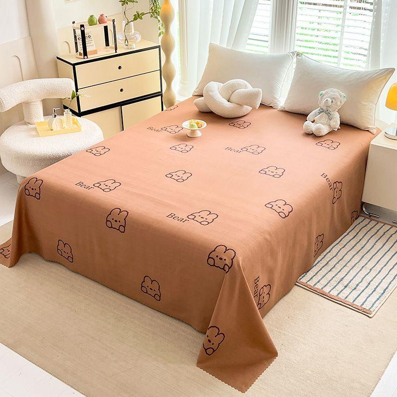 Product Introduction of Ga Trải Giường Bông Đã Giặt, Phong Cách Instagram, Một Mảnh, Phong Cách Công Chúa, Chăn Đơn Cho Trẻ Em, Chăn Đơn Cho Sinh Viên Ký Túc Xá, Vỏ Gối Phòng Ngủ Đôi, Bán Chạy, [Nhà Cửa Hàng] 10