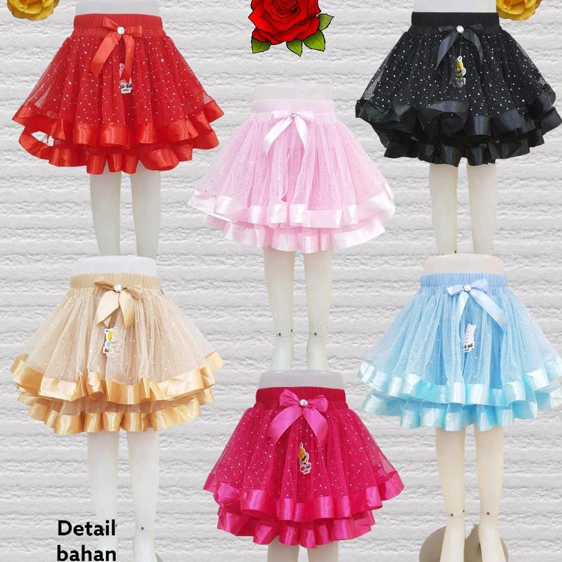 Rok Ceria Gliter / Rok Ceria / Rok tutu anak / Rok tile anak / Rok pesta anak / Rok pentas anak / Rok lucu anak 0