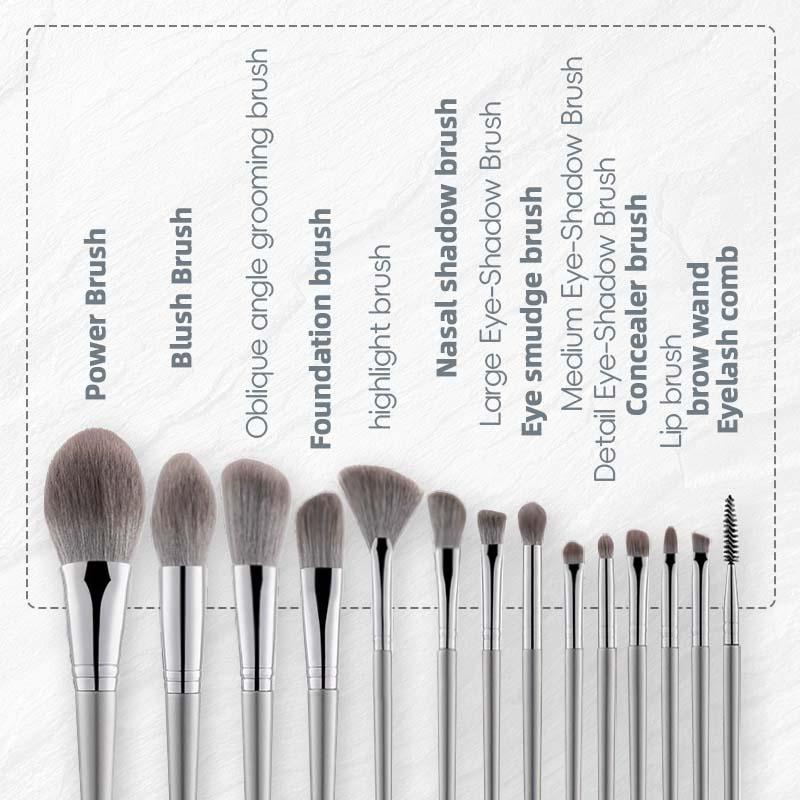 Bộ Cọ Trang Điểm 14 Cây KHÔNG HỘP Chuyên Makeup Lông Siêu Mềm SWEET BEAUTY 6