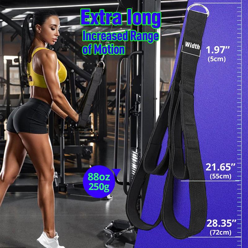 Product Introduction of Muscle Fitness Arm Rope Triceps Pull-down Rope Biceps Training Rope Home Fitness Equipment Accessories 21