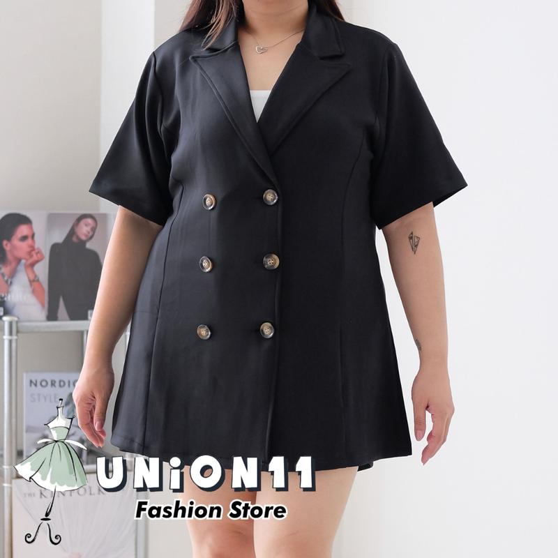 Union11 - Set Jumbo Wanita Ld 120-140 Cm / Stelan Big Size Casual Polos Muat Bb 100 Kg Tracy 3